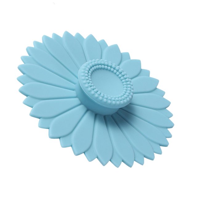 Tapa de silicona para taza de café, cubierta para taza a prueba de polvo, para bebidas frías y calientes, cubierta para taza de bebida para beber en Azul