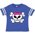 thumbnail image 3 of Inktastic Skull with Bow Girls Toddler T-Shirt, 3 of 5