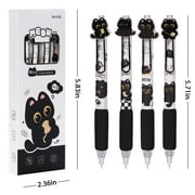 Cute Black Cat Stationery Set Cat Gifts Including Sticky Notes,Mechanical Pencils,Eraser,Notebook,Stickers etc Kawaii Birthday Christmas Gifts