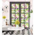 thumbnail image 3 of LACHEERY Papel pintado de hoja de palma tropical, 17.7 pulgadas x 6.8 pies, papel de contacto extraíble, blanco, verde, rosa, papel pintado floral autoadhesivo decorativo para paredes de dormitorio, e, 3 of 5