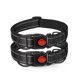 thumbnail image 1 of Collar reflectante para perros de 2 uds, collar para mascotas de nailon transpirable acolchado de neopreno suave, collares de nailon ajustables para mascotas pequeñas (negro, S), 1 of 5