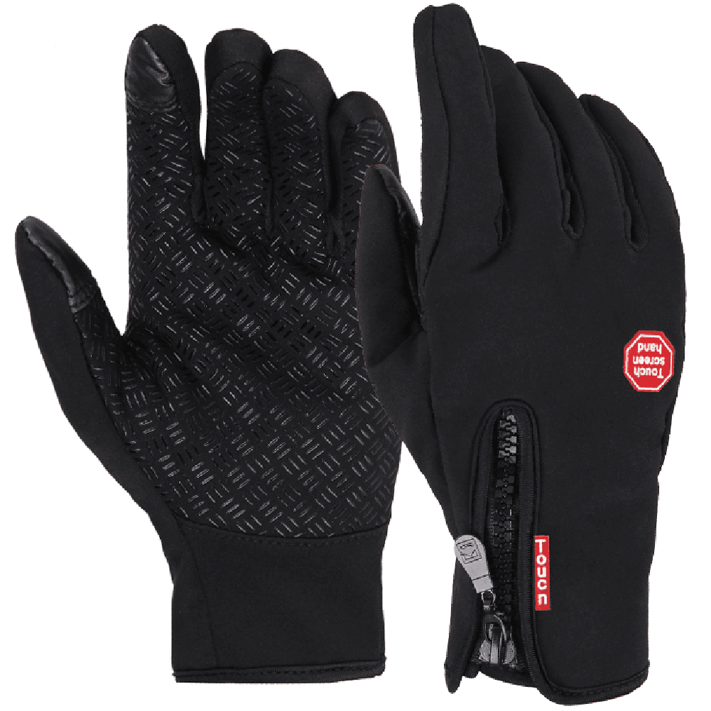 ZXZY Winter Windproof Thermal Leisure Camping Fleece Touch Screen Gloves by