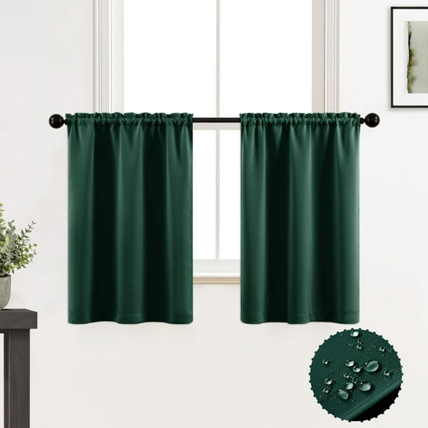 Cortina XTMYI Verde Impermeable para Cocina y Baño 60x61 cm