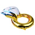 thumbnail image 3 of 2 Uds., de Diamante Grande, Globo de Papel de Aluminio, Boda, Matrimonio, Propuesta para Decoración de Colcomx Globos de papel, 3 of 8