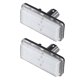 thumbnail image 1 of Ensamblaje de luz de matrícula LED blanca de 6000 K para coche 81271-60332 3528SMD para Toyota Land Cruiser 1998-2019 para Lexus GX470 2003-2009 ABS negro transparente (juego de 2), 1 of 1