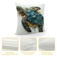 thumbnail image 4 of GOSMITH  Ocean Turtle Outdoor Pillow Cover for Pool Beach Chair Sea Marine Theme Waterproof Decorative Throw Pillowcase Super Soft Pillow Cushion Case Retro Nautical Map Texture, 4 of 5
