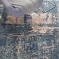 thumbnail image 6 of Nourison Abstract Shag 7'6" x 9'6" (8' x 10') Slate Blue Area Rug Plush Contemporary Abstract by Nourison, 6 of 9