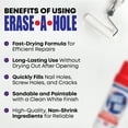 thumbnail image 7 of Erase-A-Hole White, All-Purpose Wall Fillers, One Size, 1 Piece, 1 Pack, 7 of 7