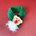 thumbnail image 4 of RV Perros Gatos Sombrero Capa Bufanda Serie de Navidad Patrón Disfraces Piel Amigable Mascota Cosplay Cono de Navidad Sombrero Bufanda Mantón Imagen de mascota (M Verde) brillar Electrónica, 4 of 5
