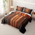 thumbnail image 3 of Homewish Black Brown Quilt Full,Abstract Geometric Full Bedspread Sets,3 Pieces, 3 of 7
