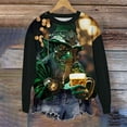 thumbnail image 3 of Unisex St. Patrick's Day Elderly Print Casual Long Sleeve T-Shirt, 3 of 4