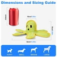 thumbnail image 4 of BRONZY Octopus Shark Dog Toy for Aggressive Chewers - Interactive Squeaky Chew Toy Yellow, 4 of 7