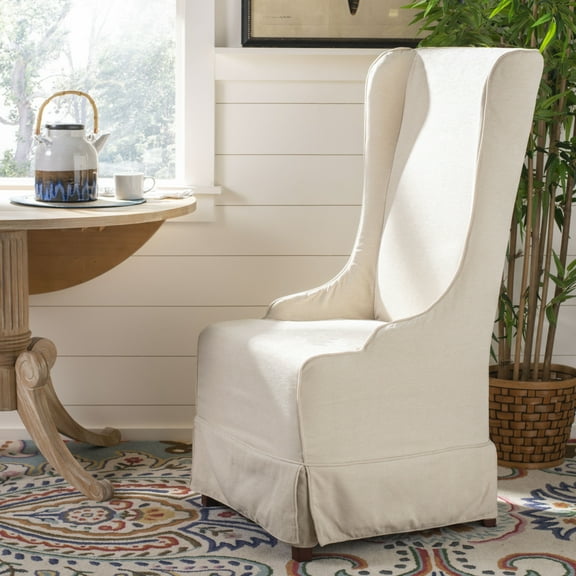 SAFAVIEH Bacall 20''H Linen Dining Chair Creme