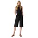 thumbnail image 5 of Pantalones de la Cintura Elástica de las Mujeres Medio Pantalones Cortos Botones de la Cintura Elástica de Verano Lino Bolsillos Pantalones, Lino de Algodón, 5 of 7