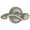 Satin Nickel, variant on Grandeur 814994 Soleil Solid Brass Right Handed Privacy Door Lever Set - Brass