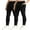 2 Pack-Black+Black, variant on SILVERCELL 1/2/3 Pack Little Girls Athletic Leggings, Teens Big Girl Running Dance Yoga Pants Tights with Pockets, Size 4-15 Years