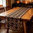 thumbnail image 7 of BUTASY Halloween Table Runner, Black Lace Spider Web Table Runner for Halloween Table Runner, Spooky Table Runner for Fall Holiday Decoration, 7 of 7