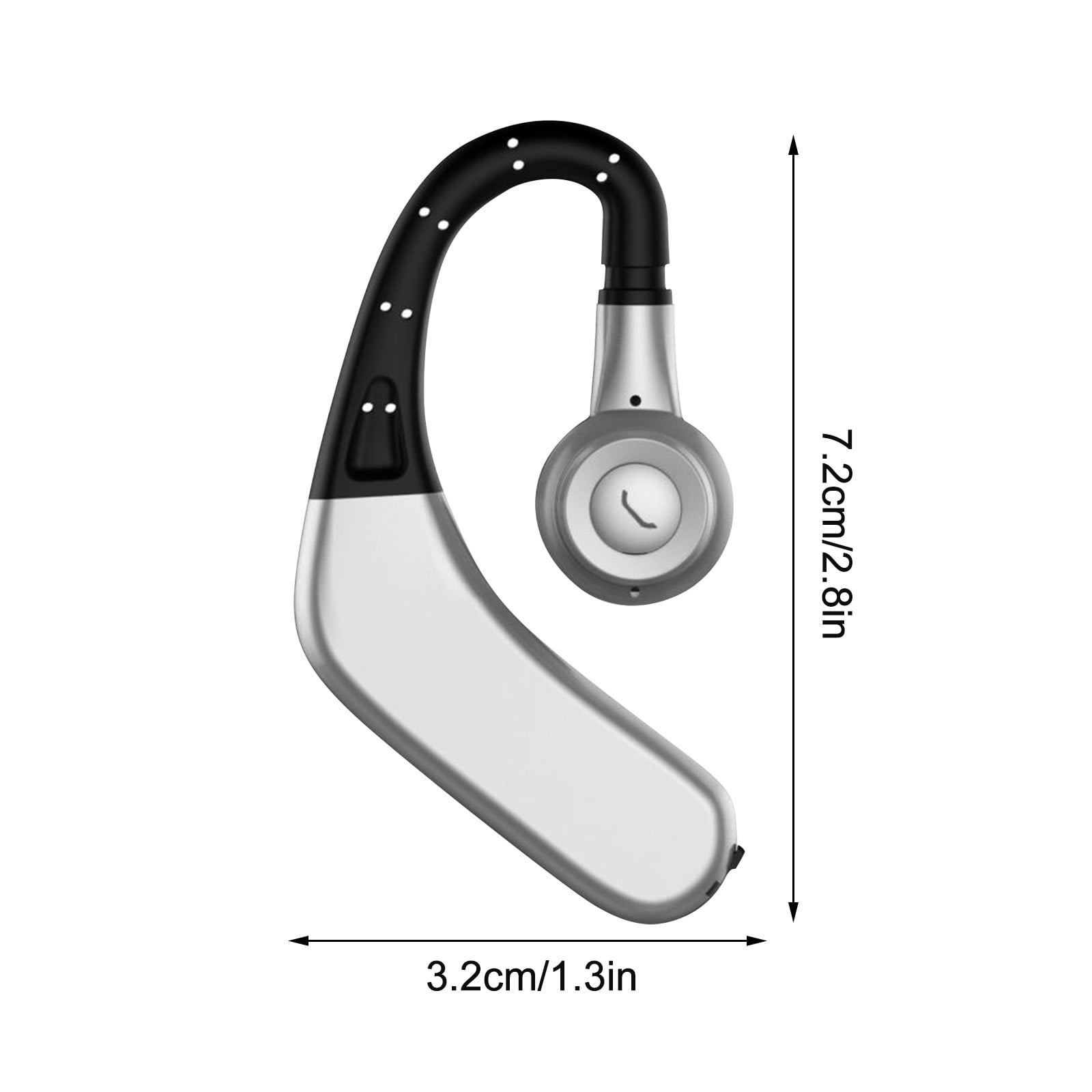 Ear Buds Open Ear Headphones Wireless Earbuds 80Hrs Playtime Bluetooth Ear Buds with Earhooks Bluetooth 5.4 Touch Control Air Conduction Sport Headsets IPX7 Waterproof Earphones for Running - Black