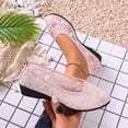 thumbnail image 2 of Zedker Women's Polka Dots Mesh Ballet Flats Bowknot Pointed Toe Ballerina Flats Closed Toe Comfortable Casual Work Shoes Pink 37, 2 of 10