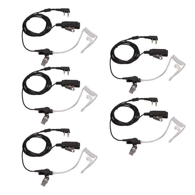 Auricular Walkie Talkie Con Micrófono, Auriculares Con Reducción De Ruido K Cabeza De 2 Pines Para BF 888S BF 777S BF 666S UV5R