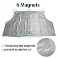 thumbnail image 3 of Car Magnet Windshield Cover Snow Cover Sunshade Ice Snow Frost Protector Windshield Silver Black Cover, 3 of 4