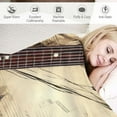 thumbnail image 3 of Fenyluxe Guitar Musical-Notes Artist Flannel Throw Blanket for Couch Sofa Bed Office Decor All Seasons 40x50in, 3 of 6