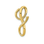 FJC Finejewelers 14k Yellow Gold Fashion Initial "g" Floating Charm