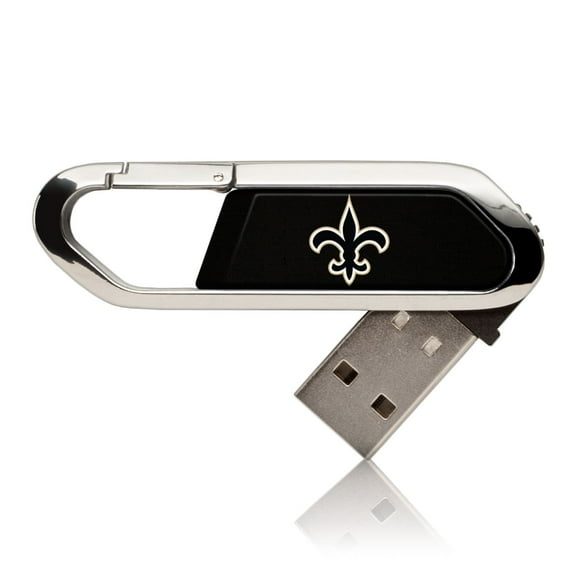 New Orleans Saints Solid Clip 64GB USB Flash Drive