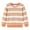 Orange Blue Stripe, variant on Godderr Toddler Kids Baby Girl Clothes Long Sleeve Pullover Crewneck Casual Stripes Sweatshirt