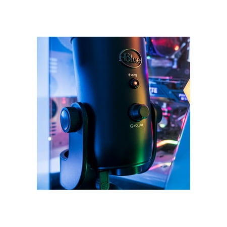 Logitech - Blue Yeti Game Streaming USB Condenser Microphone Kit with Blue VO!CE, Exclusive Streamlabs Themes, Custom Pop Filter