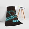 thumbnail image 5 of Zufioo Neon Sign For Books Print Coral Fleece Bath Towel 27x55 Inches, Absorbent and Quick-drying Bath Towel, Suitable for Adults and Children, 5 of 8