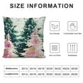 thumbnail image 5 of SHANXI  Pink Christmas Tree Merry Christmas Throw Pillow Cover, Pink Christmas Cushion Case Decoration for Sofa Couch 18x18in, 5 of 5