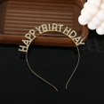 thumbnail image 1 of Granjero Gordo Diadema de princesa para cumpleaños de niñas, tiara de metal dorado con diamantes de imitación, tocados, aro para el cabello (dorado), 1 of 4
