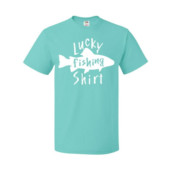 Inktastic Lucky Fishing Shirt Fish T-Shirt