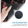 thumbnail image 4 of Extended Gaming Mouse Pad (31.5x12 in), Large Stable Rubber Base Mousepad with Stitched Edges, Keyboard Mouse Mat Desk Pad for Work, Game, Office, Home - Beautiful Floral, 4 of 6