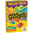 thumbnail image 3 of (3 pack) Gushers Gluten Free Tropical and Strawberry Fruit Flavored Snacks (12 Pouches), 3 of 17