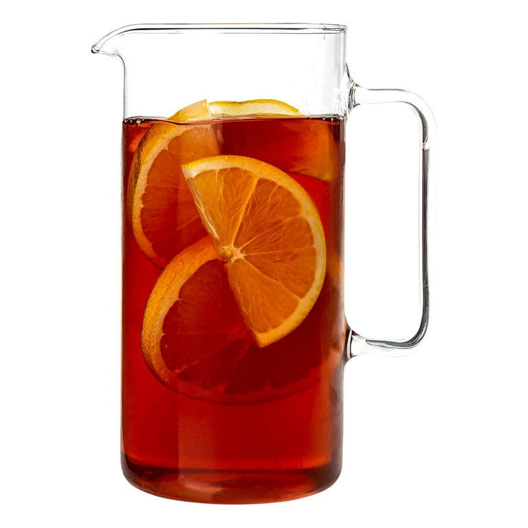 SIMAX Glass Pitcher, 32 Oz (1 Quart) Borosilicate Glass Water Pitchers, Hot  and Cold Safe Sangria Pitchers, for Beverage, Iced Tea, Lemonade & Juice