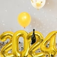 thumbnail image 3 of FUTUREORYY 1Set Golden Aluminium Film Balloons for New Year Party Decor and Photo Prop Celebration, 3 of 6