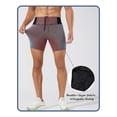 thumbnail image 2 of Unisex Double Layer Athletic Shorts, Moisture Wicking Running Yoga Training Shorts, 2 of 10