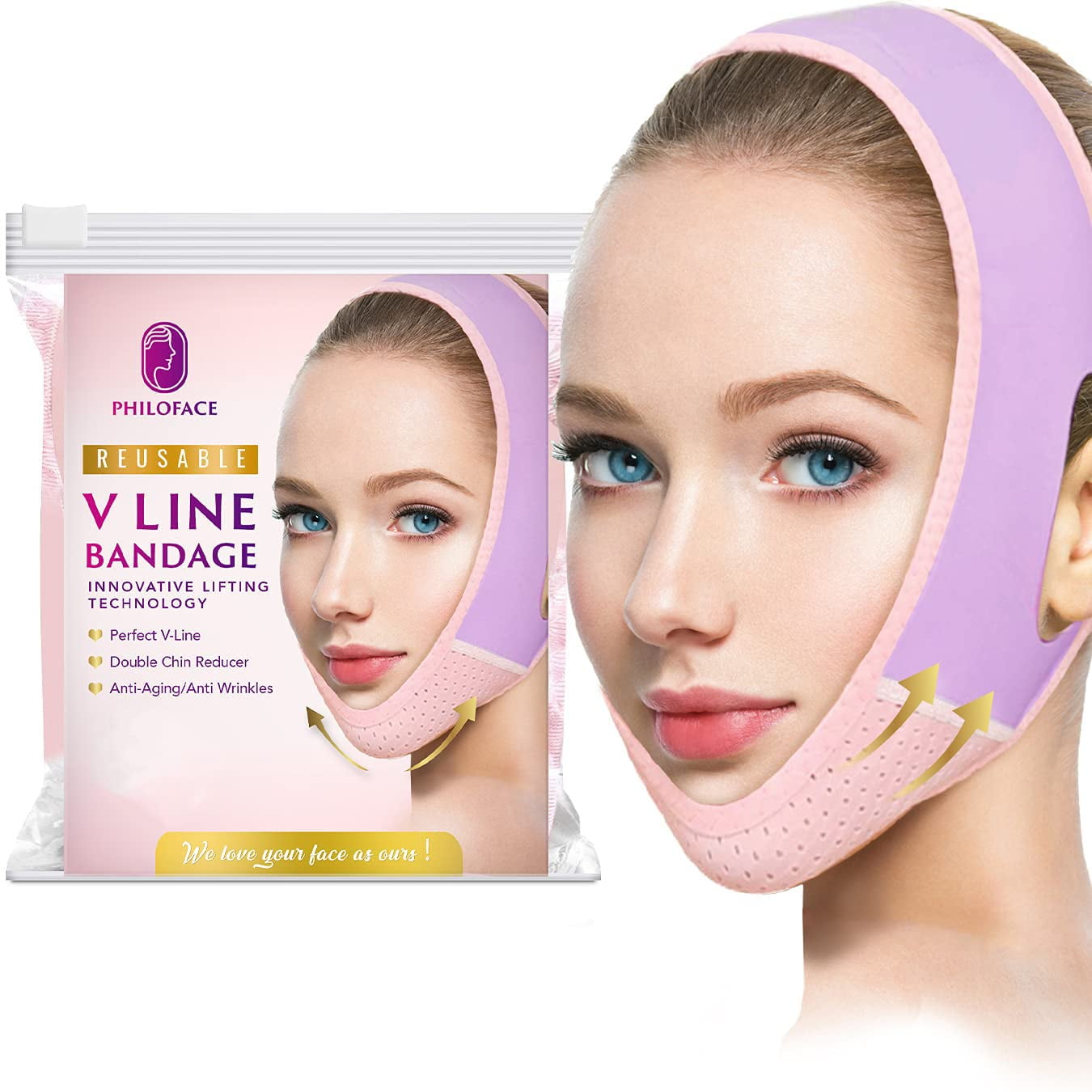 AFANSO Reusable Chin Slimming Mask, Face Slimming Mask, Face Slimming