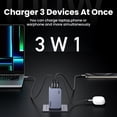 thumbnail image 5 of Cargador UGREEN GaN de 100 W, cargador USB C QC4.0 3.0 de carga rápida para MacBook, portátil, tableta, cargador rápido PD para iPhone 16, 15, 14 Pro, 5 of 5