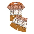 thumbnail image 4 of RUTAYY Men's Outfits Summer Casual Ice Cream Print Round Neck Short Sleeve Tee Shorts with Pocket Loose Fit Daily Wear Comfortable Holiday Vibrant Clothing Sets, 4 of 6