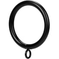 thumbnail image 2 of Curtain Ring Metal 28-Pcs 1.75 Inch Inner Diameter with Eyelets Fit Up to 1.5 Inch Rod Large Wire Diameter (Black-28pcs), 2 of 5