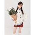thumbnail image 4 of ADAgirl-Sudadera con capucha con estampado gráfico de muñeco de nieve para mujer, sudaderas navideñas Kawaii de gran tamaño, ropa de invierno Cutecore de manga larga, novedad, 4 of 5