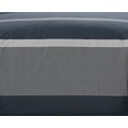 thumbnail image 4 of Nautica | Rendon Collection Set-100% Cotton Cozy & Soft, Durable & Breathable Striped Comforter with Matching Shams, King, Charcoal, 4 of 5