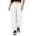 thumbnail image 3 of Franhais Women Cargo Long Pants New Fashion 2023 Drawstring High Waist with Pockets Trousers, 3 of 9