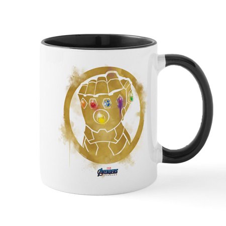 

CafePress - Gold Infinity Gauntlet - 11 oz Ceramic Mug - Novelty Coffee Tea Cup
