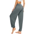 thumbnail image 7 of WAYUTE Leggings for Women Tummy Control Fashion Sports Casual Pants Yoga Loose Athletic Pants Stretchy Fit Gym Fitness L, 7 of 7