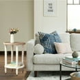 thumbnail image 5 of Round Accent Table with Storage - White Wood Side Table - Living Room End Table - Bedroom Decor, 5 of 10
