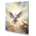 thumbnail image 2 of Designart "Dove'S Heavenly Descent In Christianity" Christianity Canvas Art Print, 2 of 7